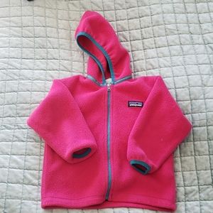 Pink Patagonia Zip Fleece
